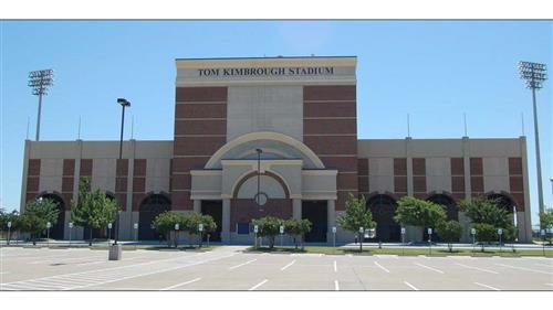 Tom Kimbrough stadium picture from parking lot perspective